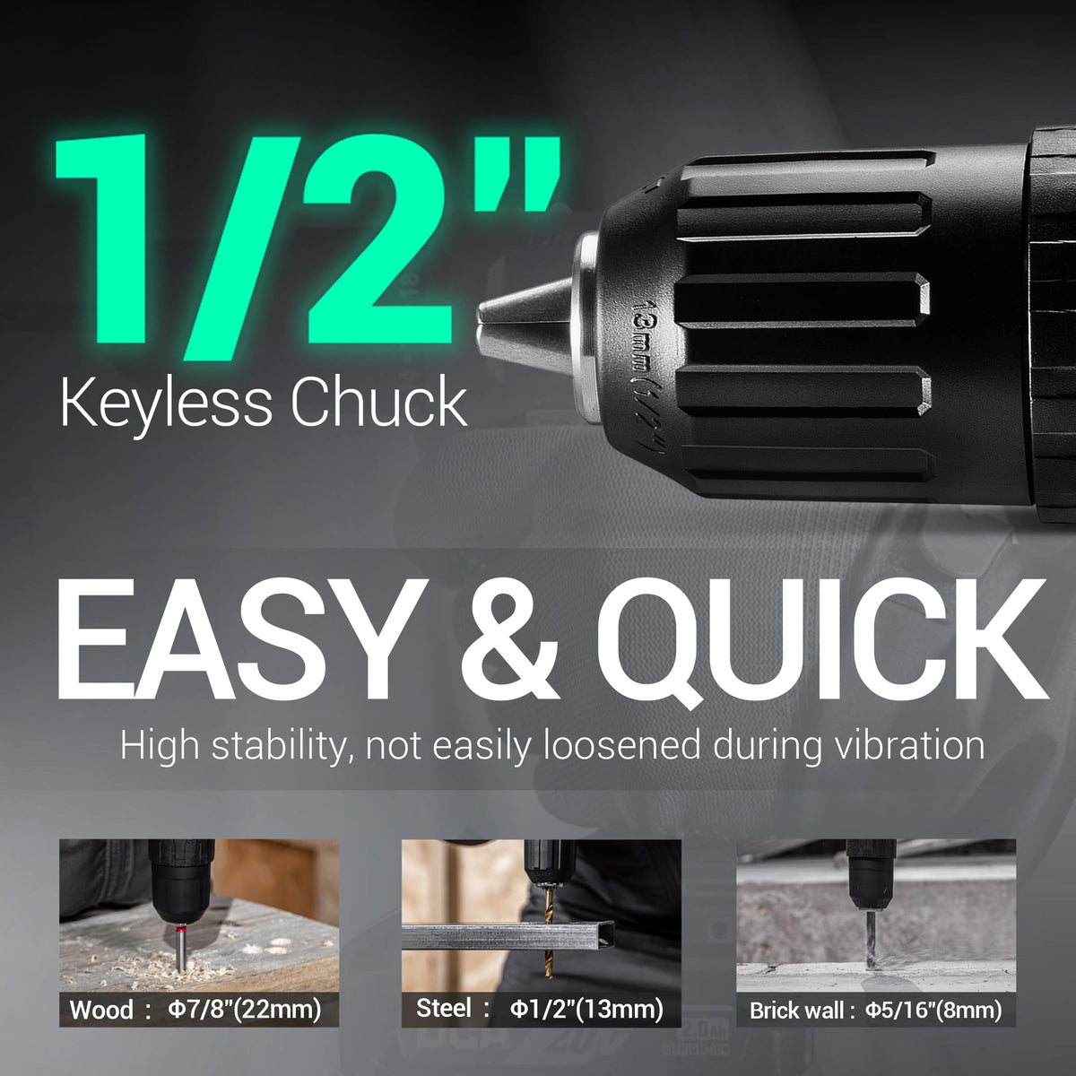 DCA 18+1+1 clutch provides exact torque control.