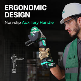 DCA grinder supports 7/8 inch arbor and M14 blades