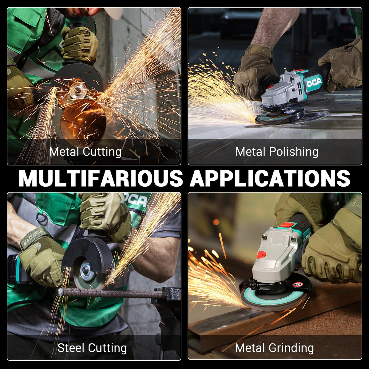 DCA disc set includes cutting, grinding, and polishing options