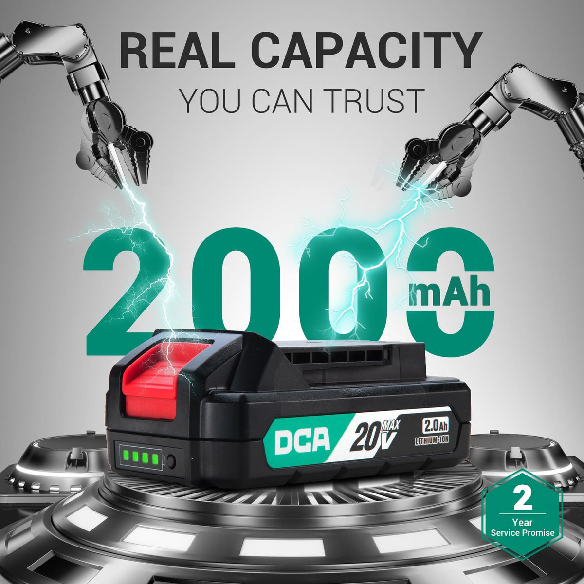 DCA kit includes flexible shaft extension for hard-to-reach spots.