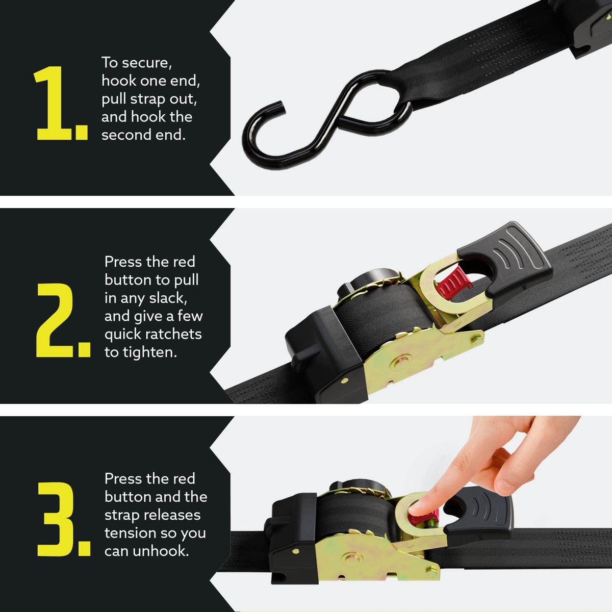 DC Cargo Mall break strength 1522 lb badge emphasizes reliable restraint