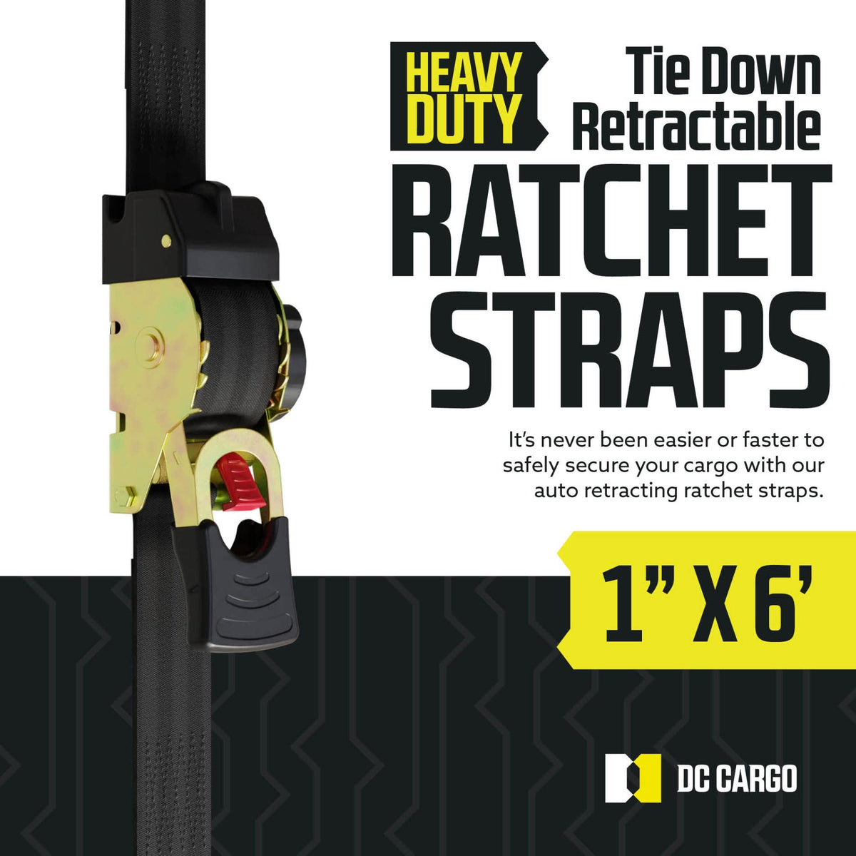 DC Cargo Mall ratchet mechanism close-up for quick tensioning