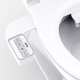 DCET bidet attachment with 0.23-inch ultra-slim profile for a seamless, gap-free seat