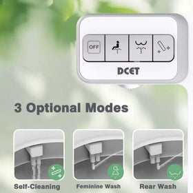 DCET bidet with invisible fit preserves bathroom aesthetics