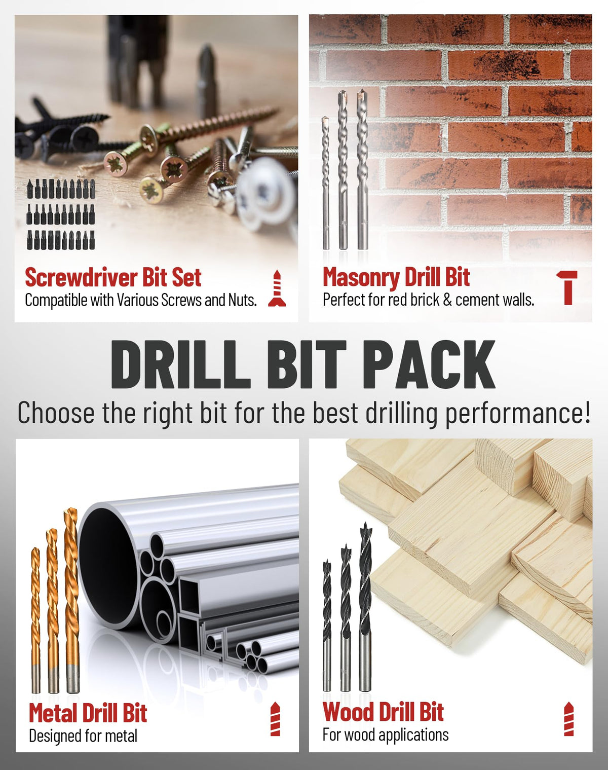 DCK 20V hammer drill LED work light illuminates the workspace