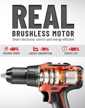 DCK hammer drill enabling fast brickwork with 531 in-lbs torque