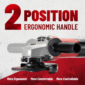 DCK Angle Grinder in use for precise metal cutting.