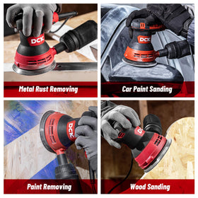 DCK Random Orbital Sander suitable for flattening wood surface work
