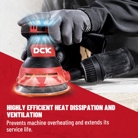 DCK sander used for wood finishing on furniture and cabinets