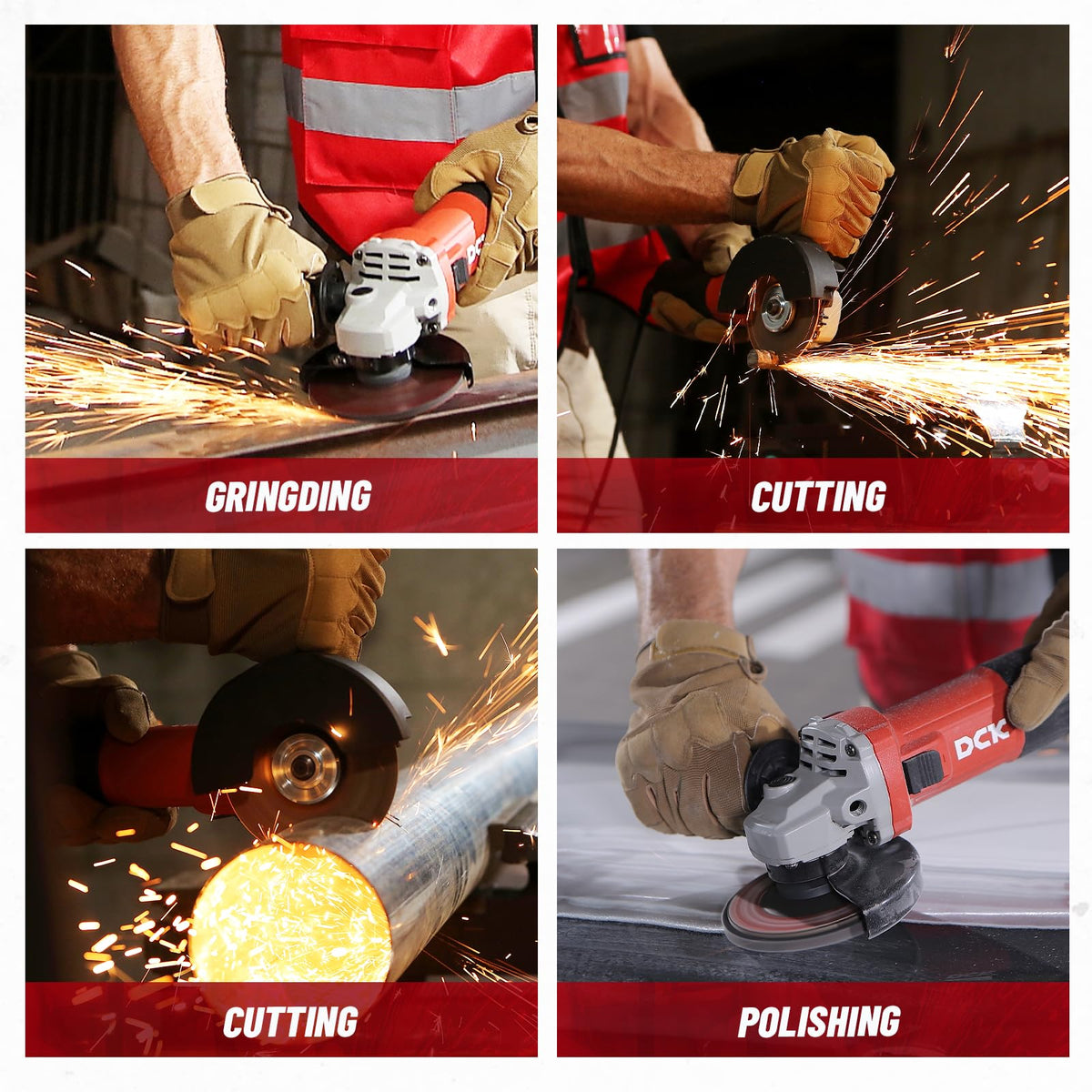 DCK reinforced metal gear and dustproof system prolongs tool life