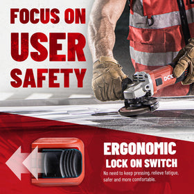 DCK two safety guards protect during cutting and grinding