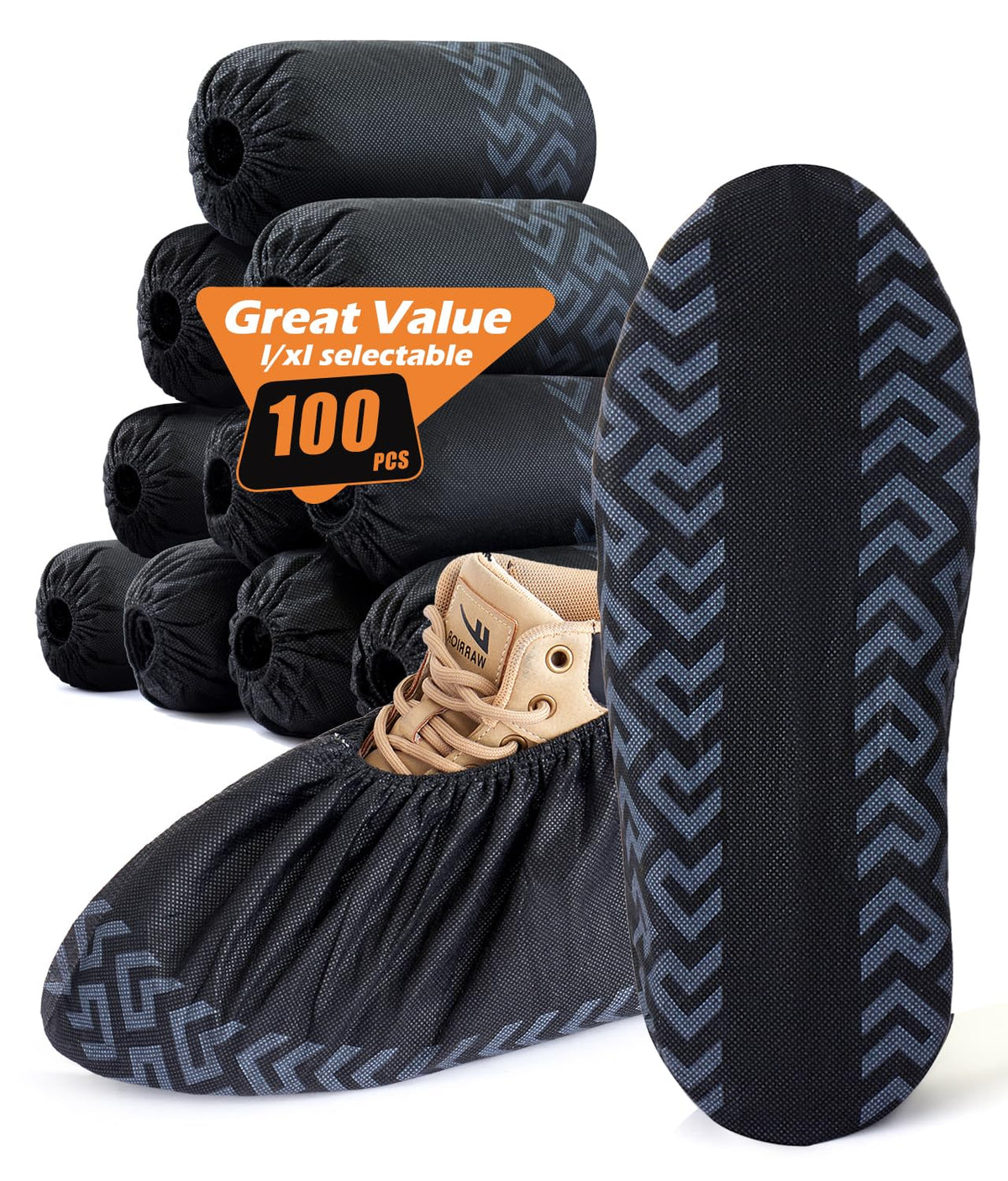 DclobTop indoor non-slip disposable shoe covers protect floors and shoes.