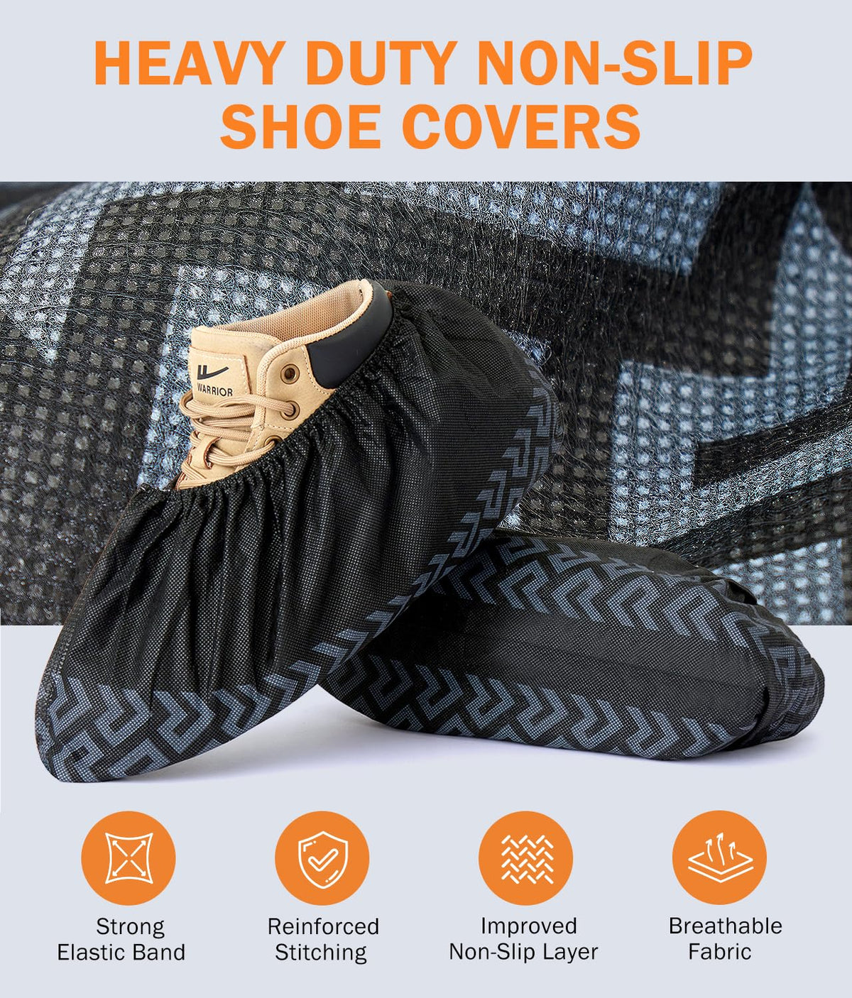 DclobTop booties with thick breathable fabric for comfort and coverage.