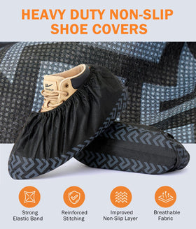DclobTop booties with thick breathable fabric for comfort and coverage.
