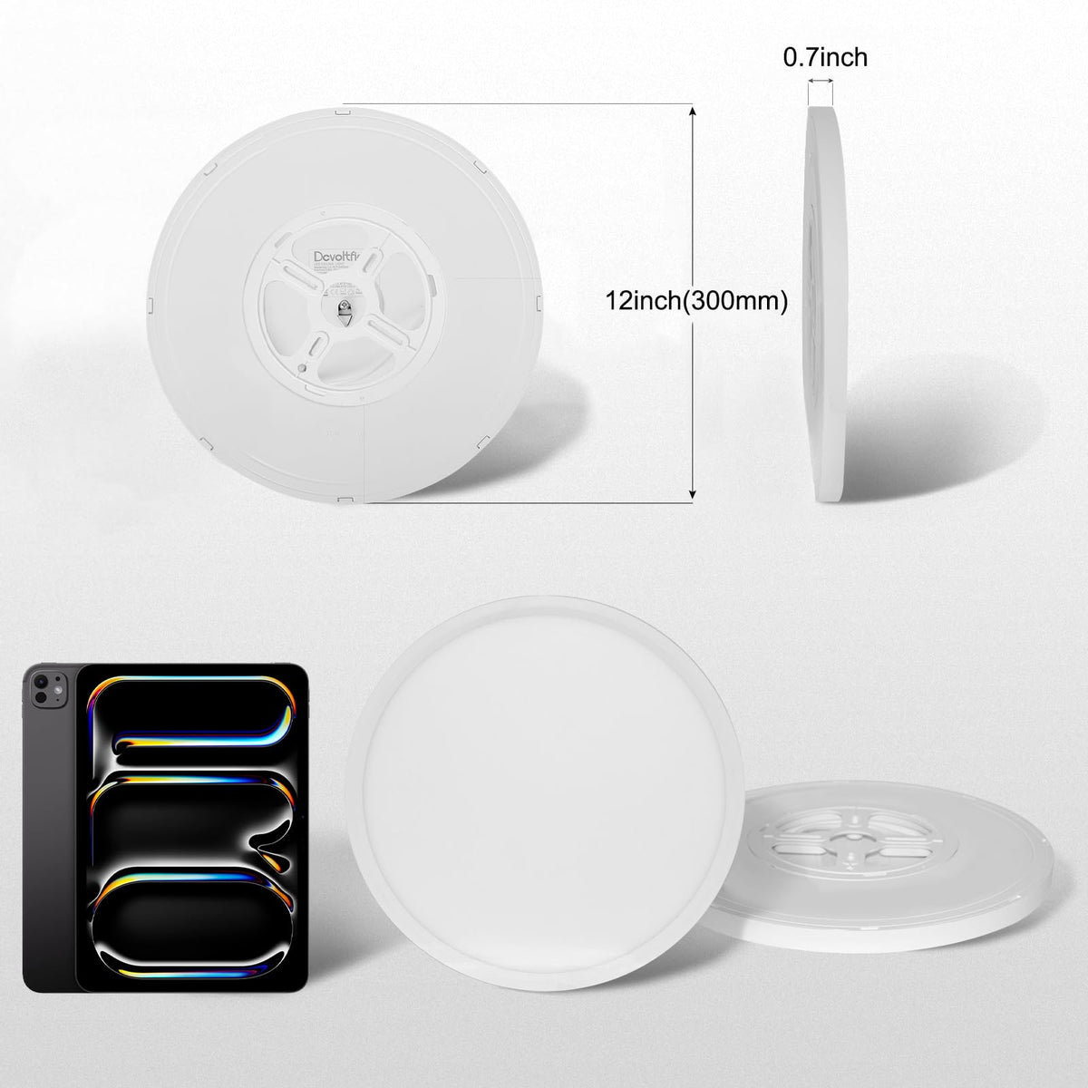 Dcvoltfield easy install ceiling light for quick updates