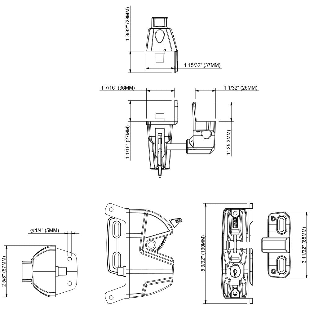 DD Technologies LL3PWA LokkLatch Plus reinforced polymer durability in outdoor conditions