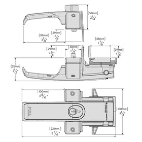 D&amp;D Technologies LokkLatch with vertical and horizontal adjustability.