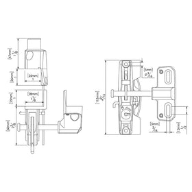 Easy installation of LokkLatch showing adjustable fit for different gates