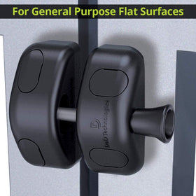 Dress caps on MagnaLatch conceal fasteners for a clean gate appearance
