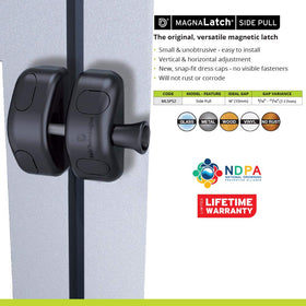 MagnaLatch on vinyl gate highlights rust-resistant polymer construction