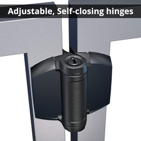 Includes brackets and stainless screws for durable, rust-free mounting