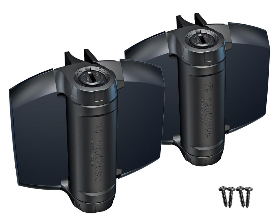D and Technologies TruClose hinges packaging for easy heavy-duty gate setup