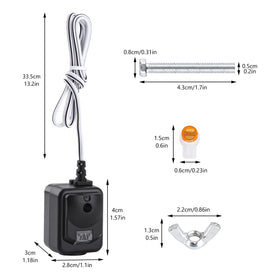DDcafor 820CB wires and screws for secure mounting