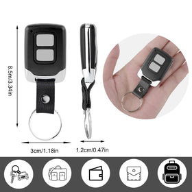 DDcafor LiftMaster remote shows broad model compatibility logos.