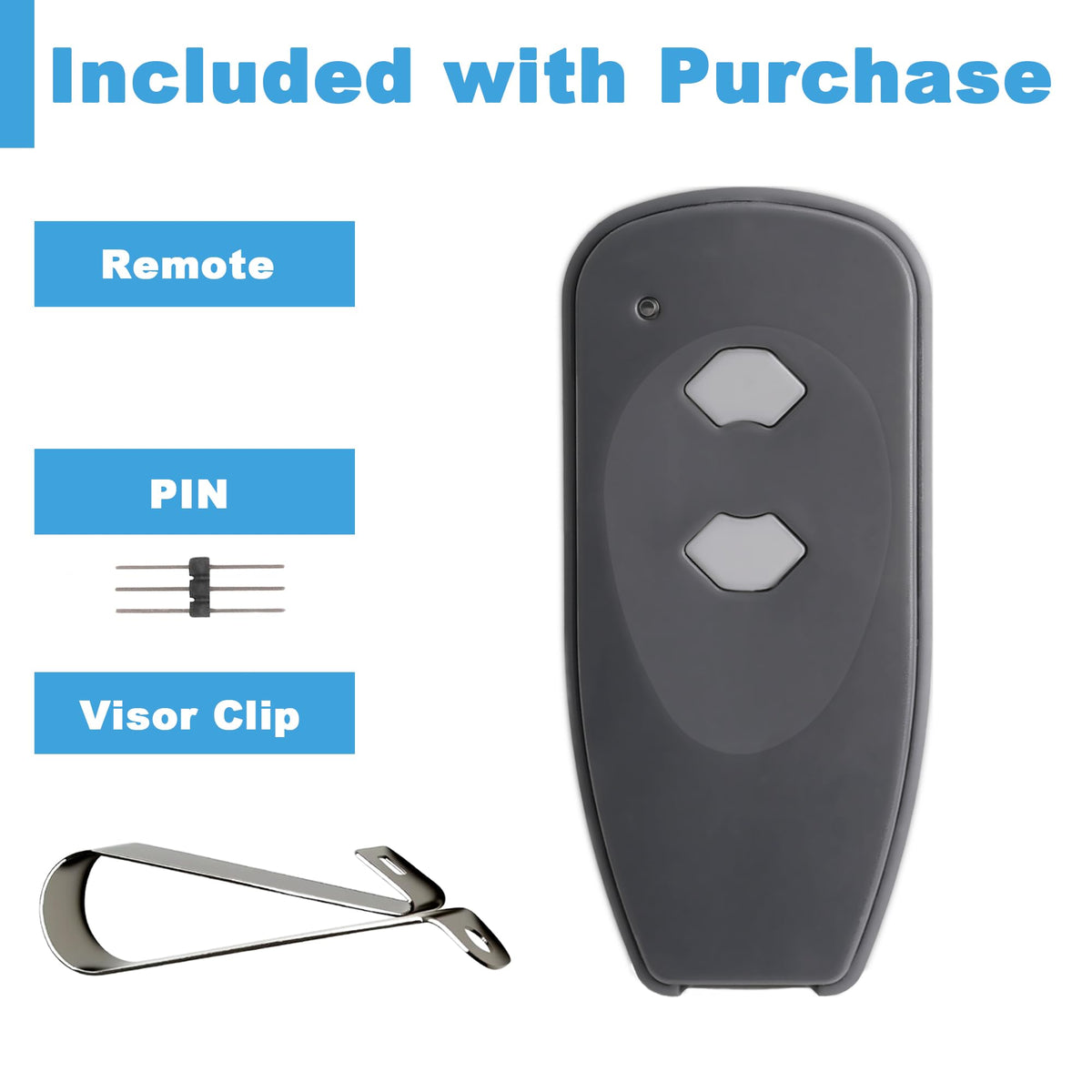 Raised buttons aid tactile use and visibility on the DDcafor remote
