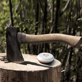 DDF iohEF stone in use on an axe for quick edge refresh