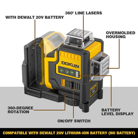 DDKUN laser level hard carry case for compact storage.