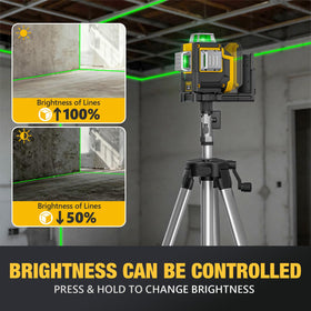 DDKUN laser level precision 2 mm at 10 meters for accuracy.
