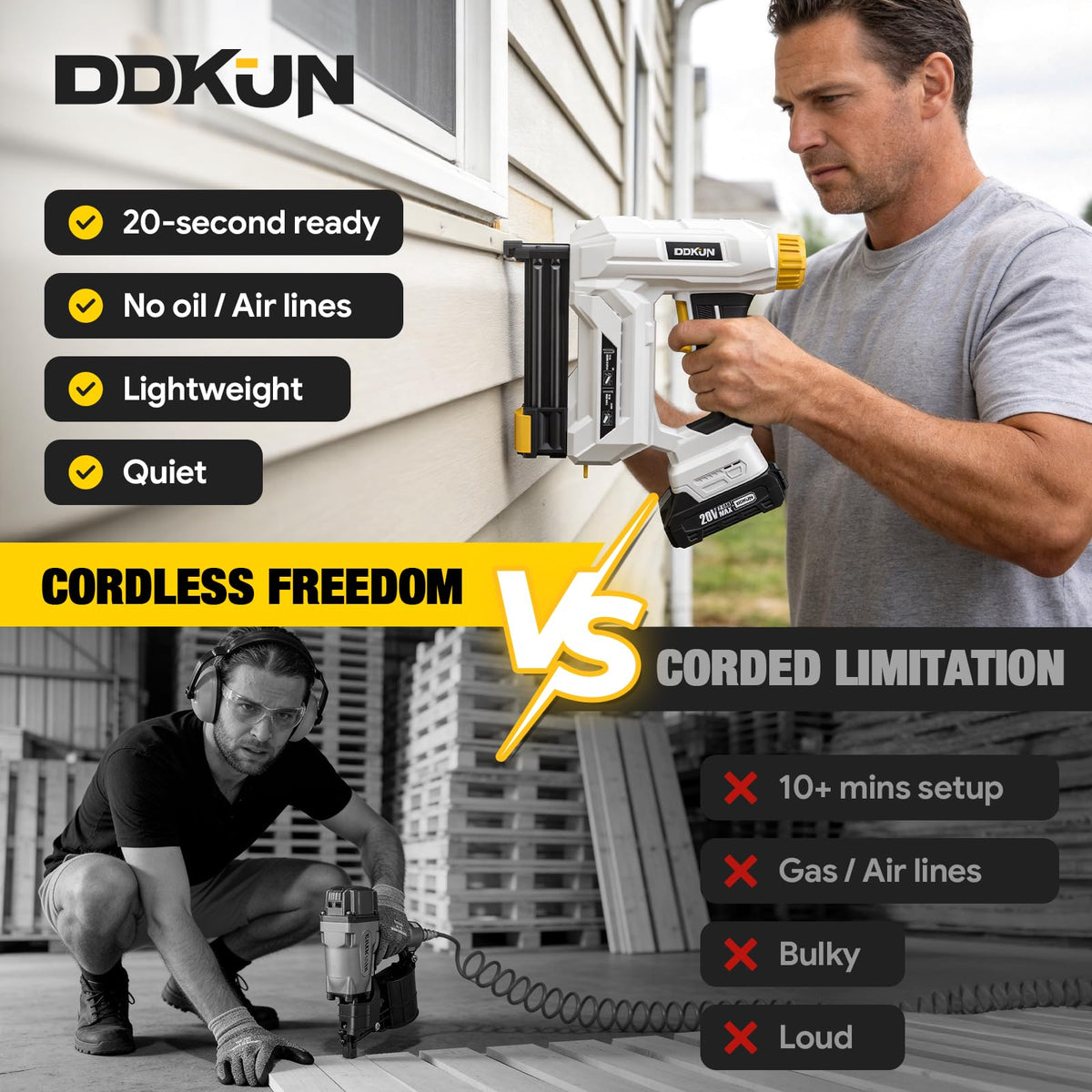 DDKUN safety pin engaged for secure firing during use.