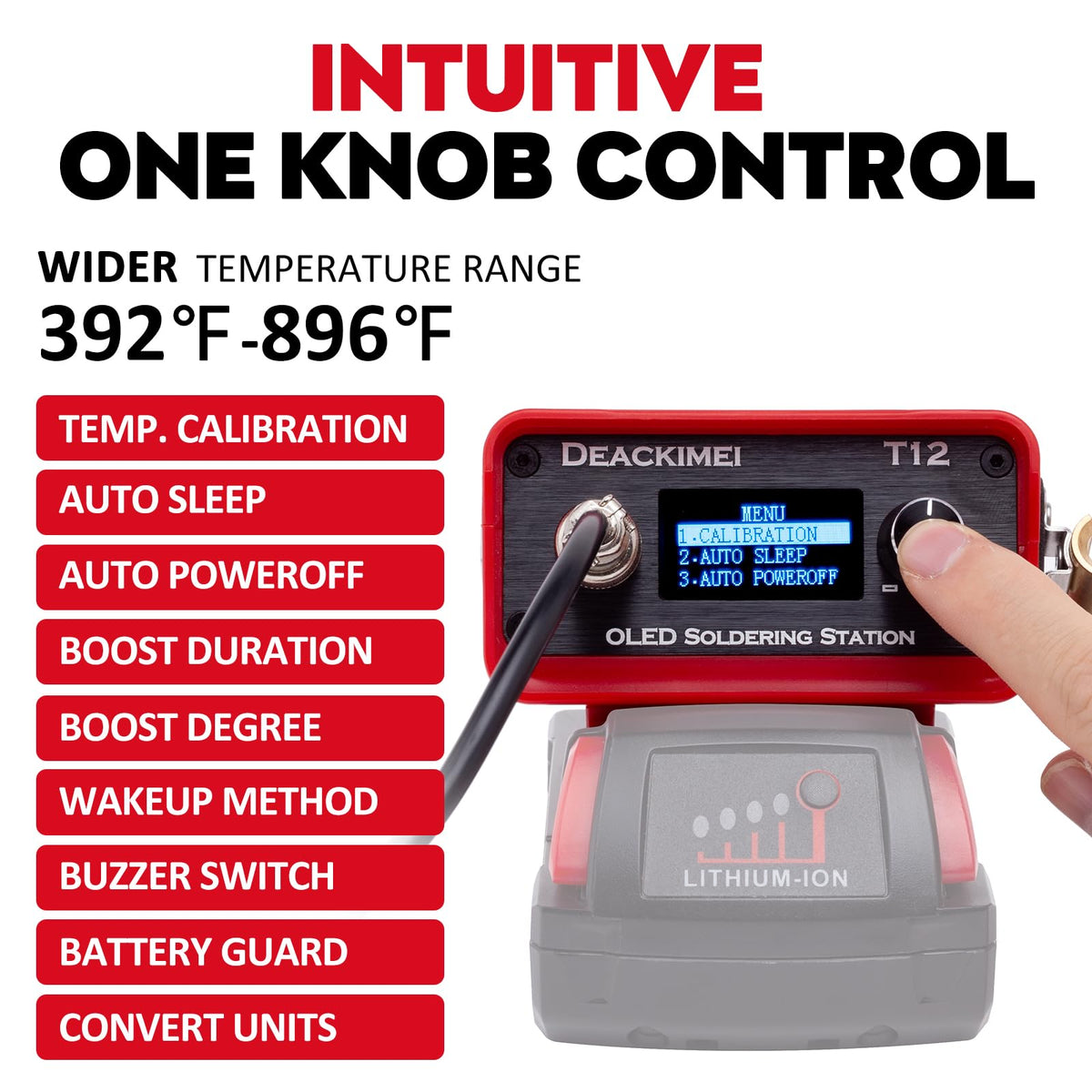 Deackimei auto sleep mode conserves battery for longer use