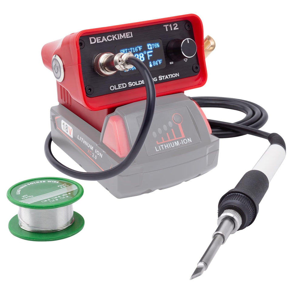 Deackimei cordless station with Milwaukee 18V compatibility for flexible repairs