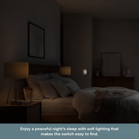 Deako ideal locations illustrate use in bathrooms, bedrooms, and hallways for subtle guidance