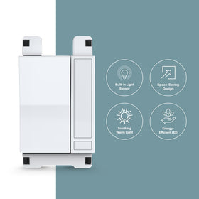 Deako nightlight sensor auto-illumination activates in darkness for safer entryways