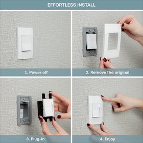 Deako Simple Dimmer compatible with LED and incandescent loads.