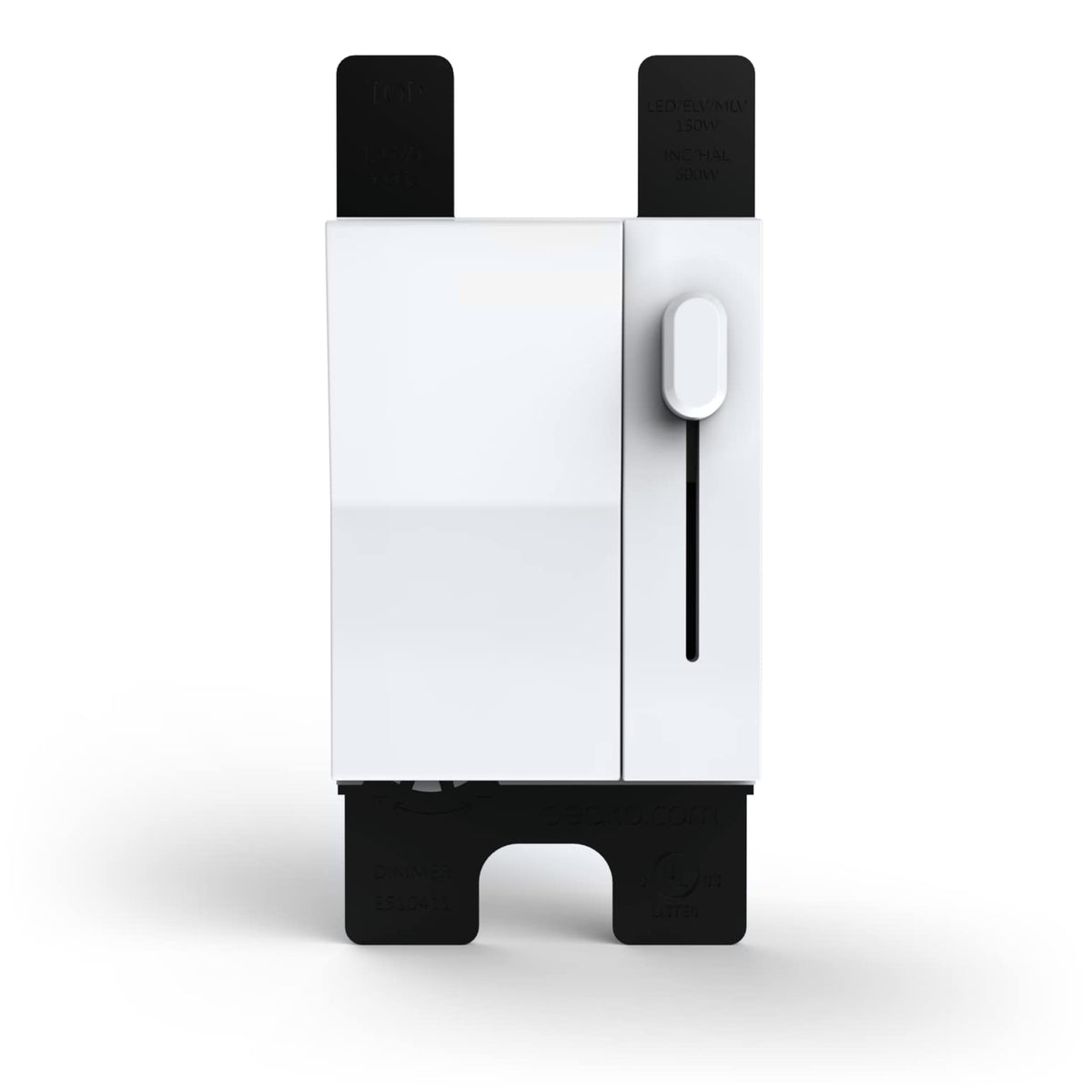 Deako Simple Dimmer slide switch close-up for adjustable lighting mood.