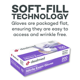 Dealmed disposable gloves withstand liquids and debris while staying comfortable.