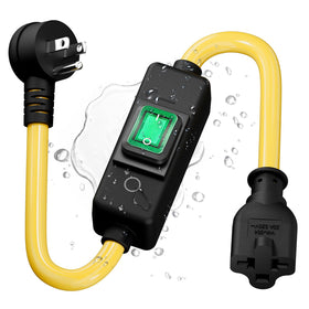 DEALTUS heavy-duty SJTW 12AWG outdoor extension cord with IP57 rating for wet environments.