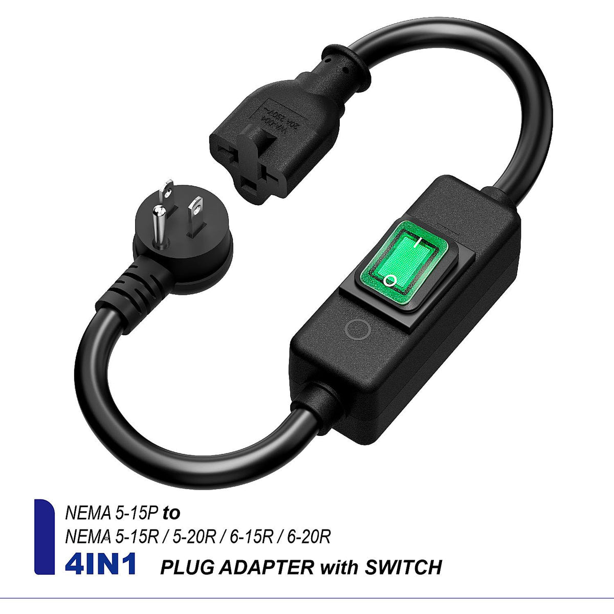 DEALTUS inline switch extension cord enables quick control of devices.