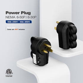 DEALTUS welder plug side profile highlighting robust brass terminals for secure contact
