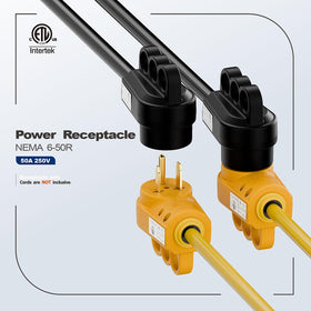 DEALTUS Nema 6-50R with 6/8 AWG cables enables sturdy welding connections.