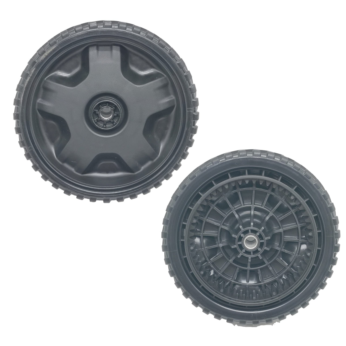 DeaWater 634-05039 front-wheel assembly for Troy-Bilt mower improves stability on uneven terrain