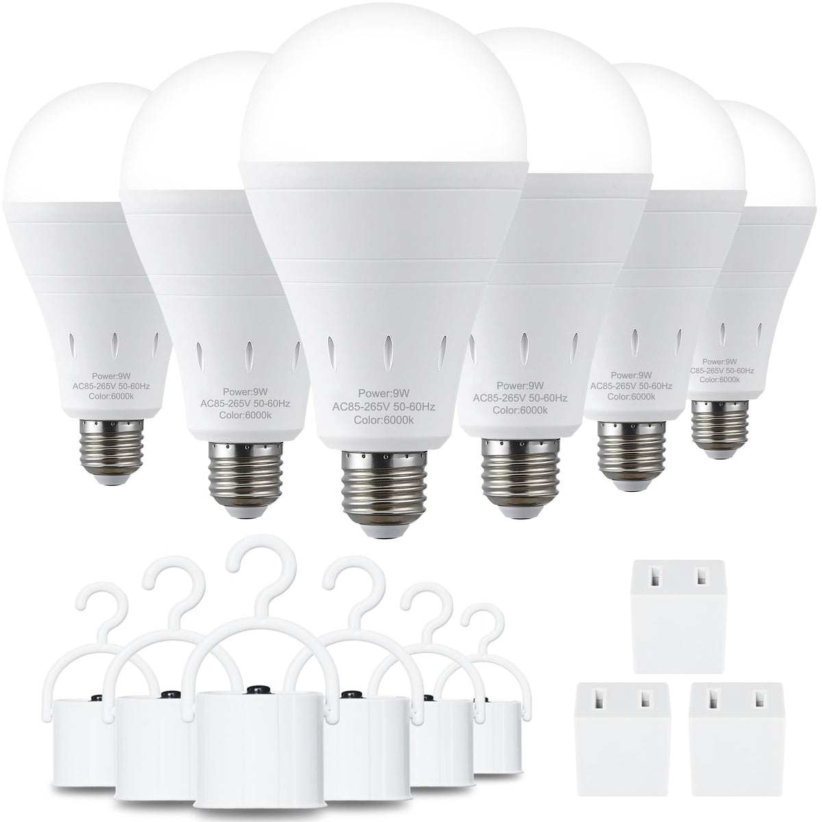 DEBAOBULB emergency light bulb in socket provides reliable lighting during outages