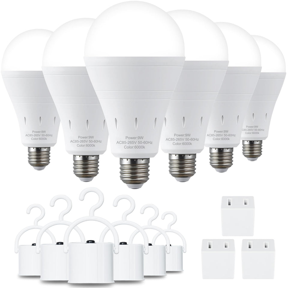 DEBAOBULB emergency light bulb in socket provides reliable lighting during outages