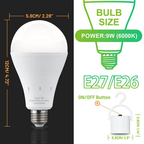 DEBAOBULB pack of 10 emergency bulbs for bulk readiness