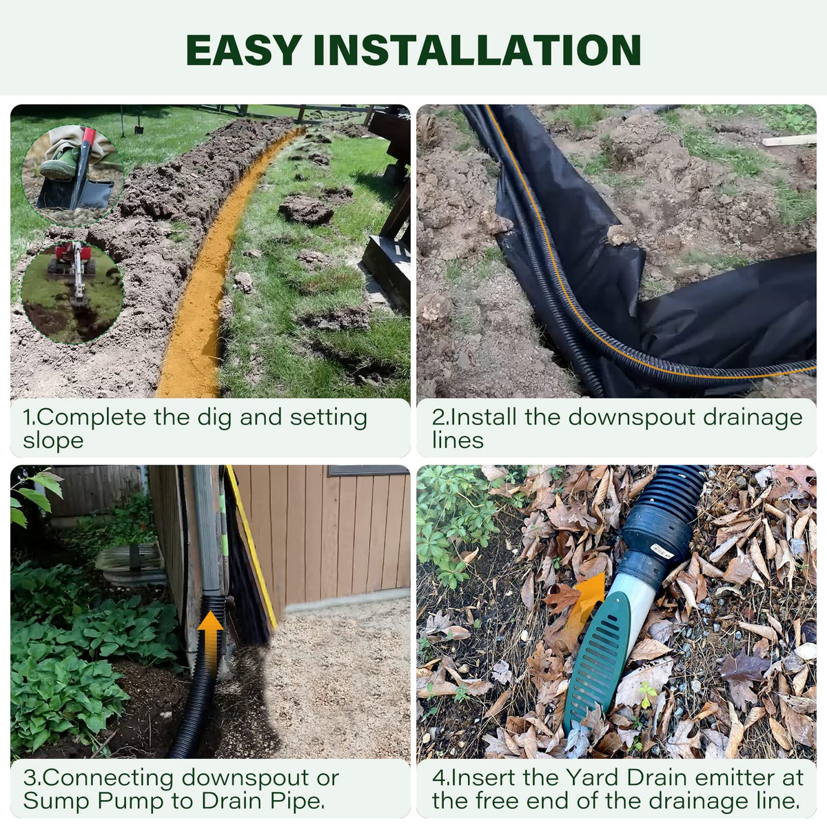 Debialo drain grate prevents standing water and nesting debris in the pipe.