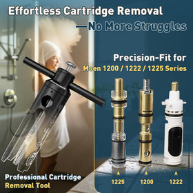Debialo heavy-duty aluminum body ensures corrosion resistance during stubborn cartridge removal.